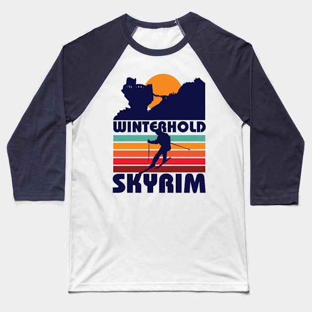 Winterhold Baseball T-Shirt by MindsparkCreative